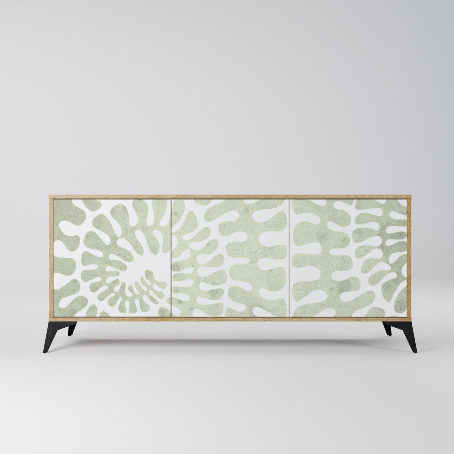 Credenza HELIX DANCE a 3 ante in effetto rovere