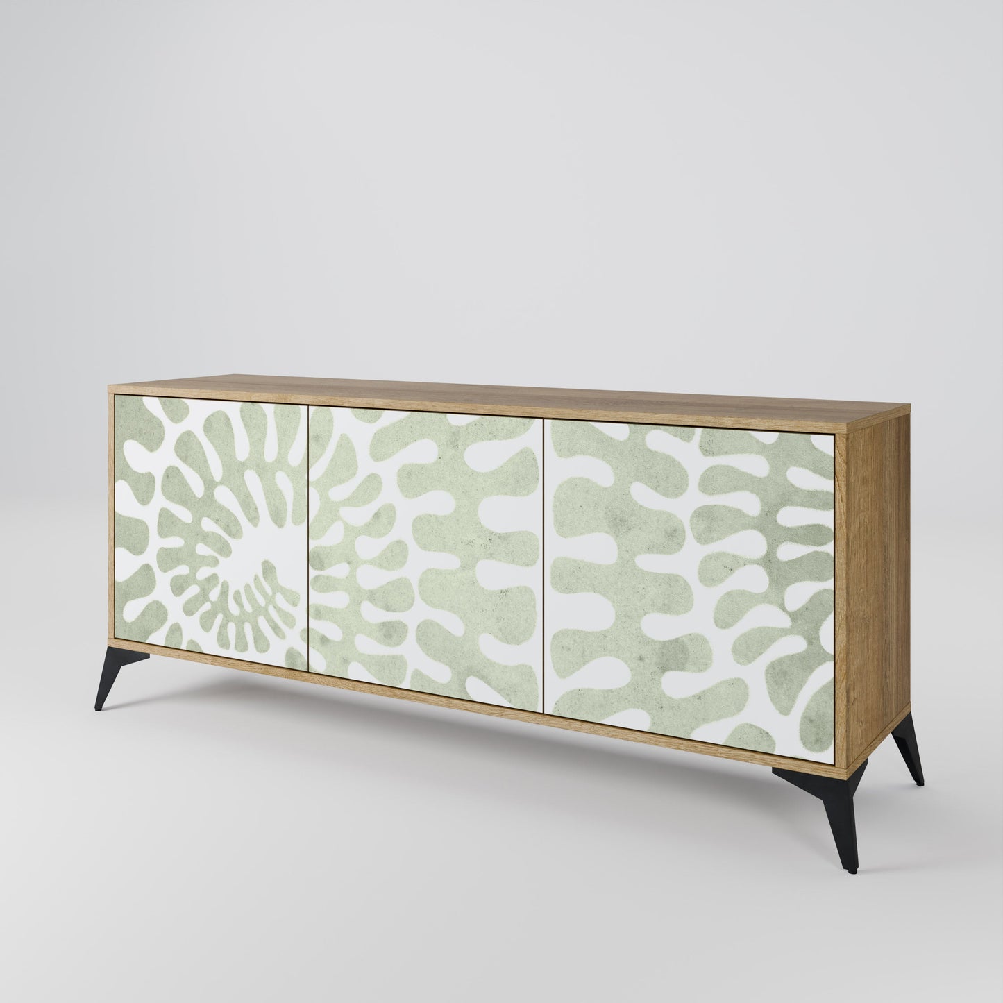 Credenza HELIX DANCE a 3 ante in effetto rovere