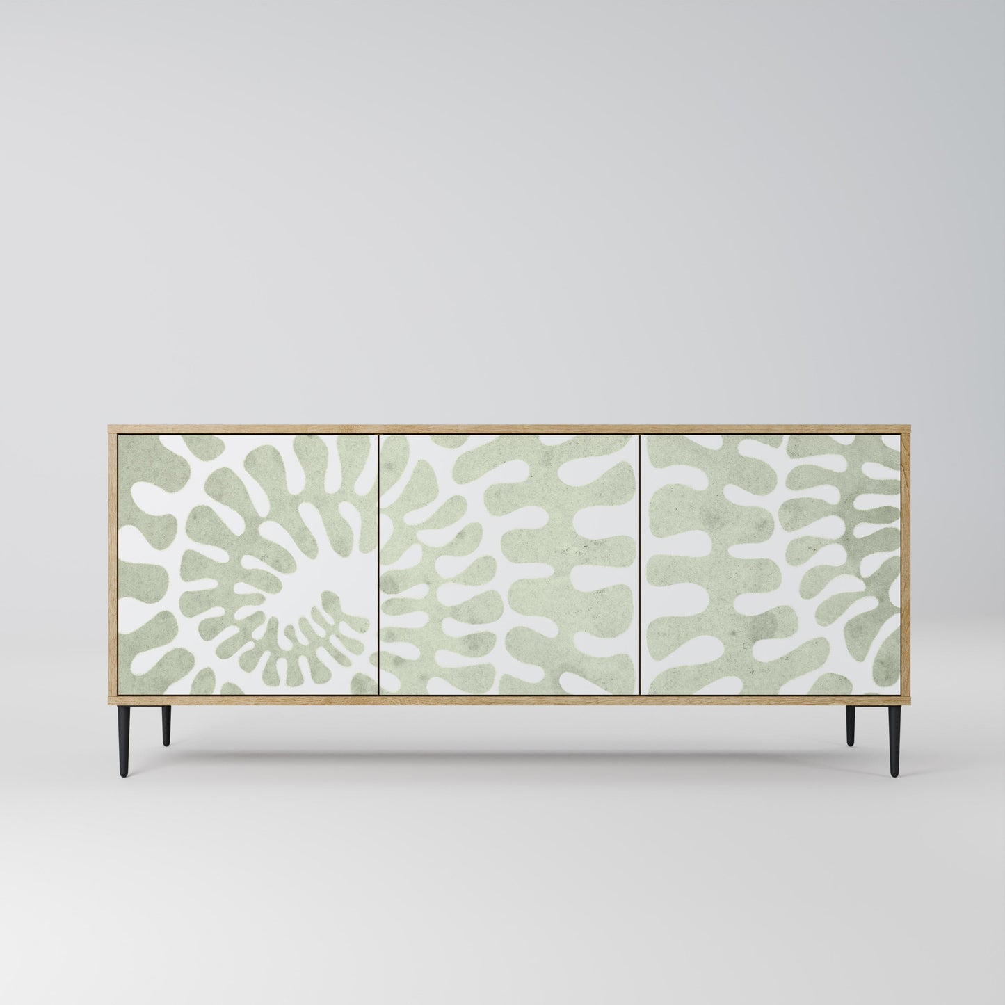 Credenza HELIX DANCE a 3 ante in effetto rovere