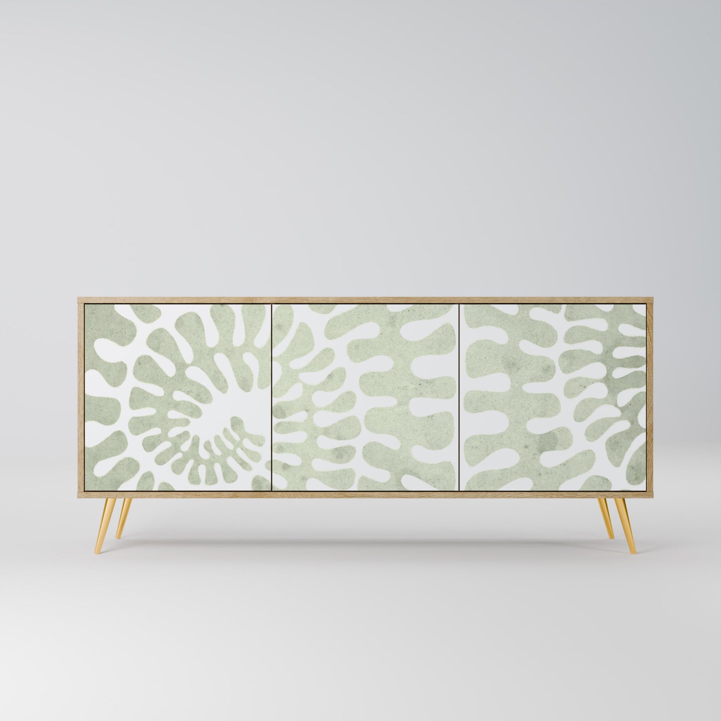 Credenza HELIX DANCE a 3 ante in effetto rovere