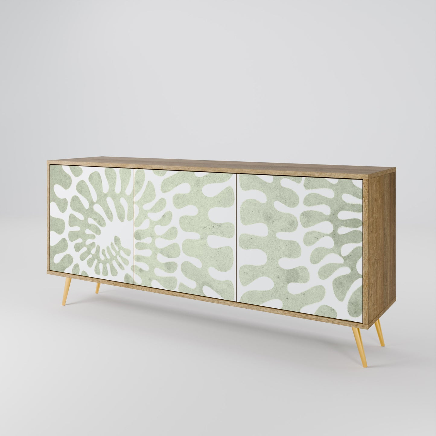 Credenza HELIX DANCE a 3 ante in effetto rovere