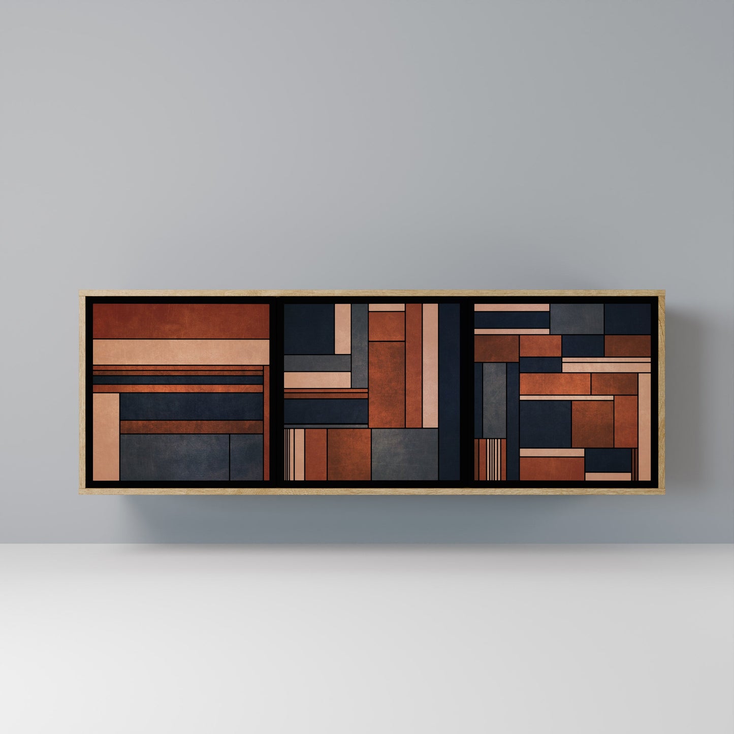 Credenza INTREPID FORMATION a 3 ante in effetto rovere
