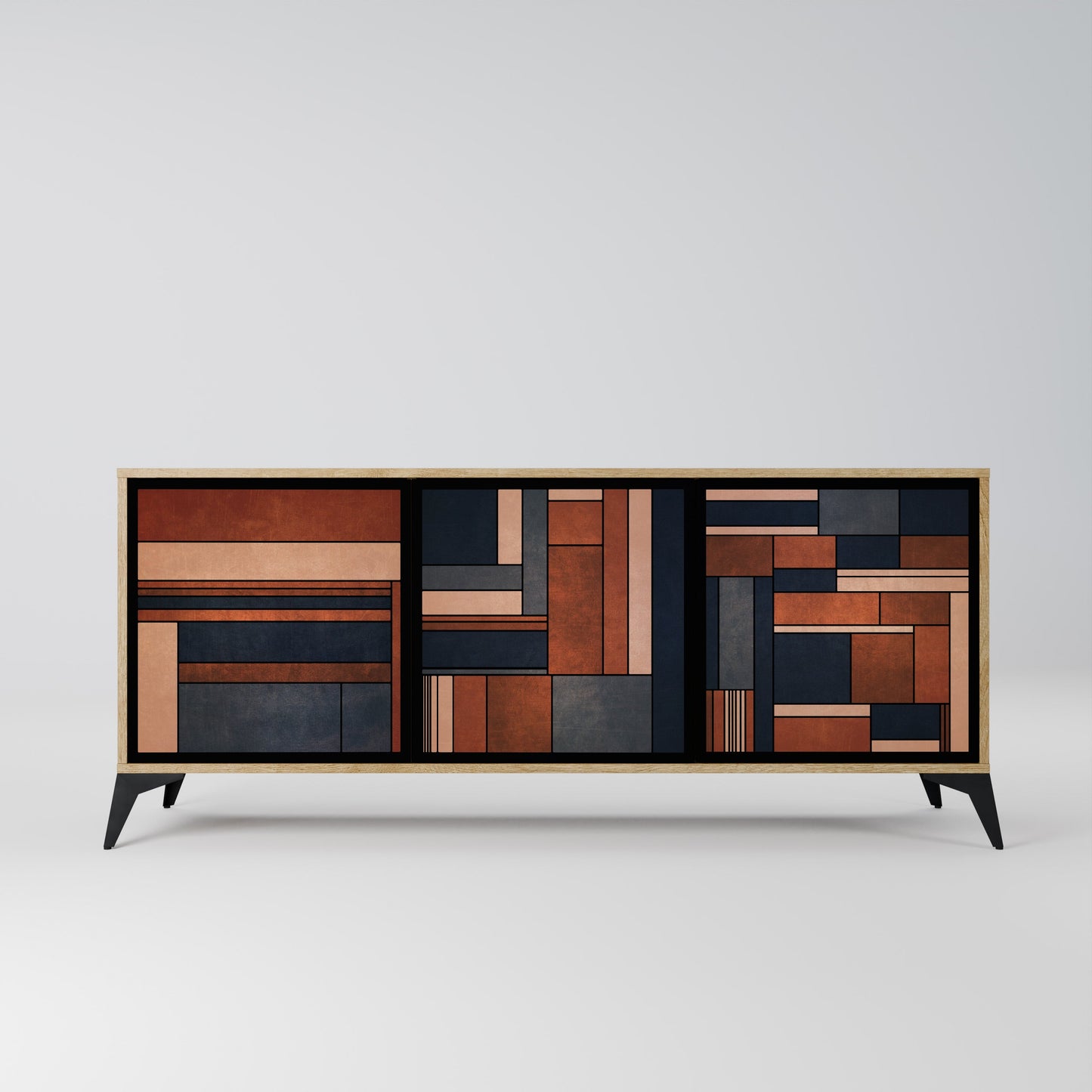 Credenza INTREPID FORMATION a 3 ante in effetto rovere
