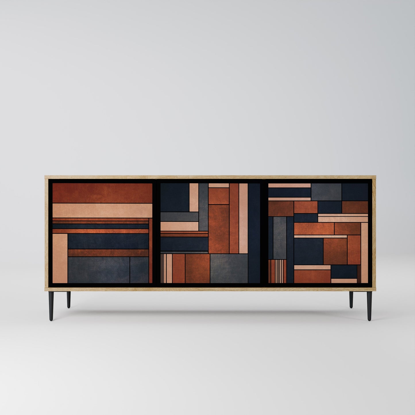 Credenza INTREPID FORMATION a 3 ante in effetto rovere