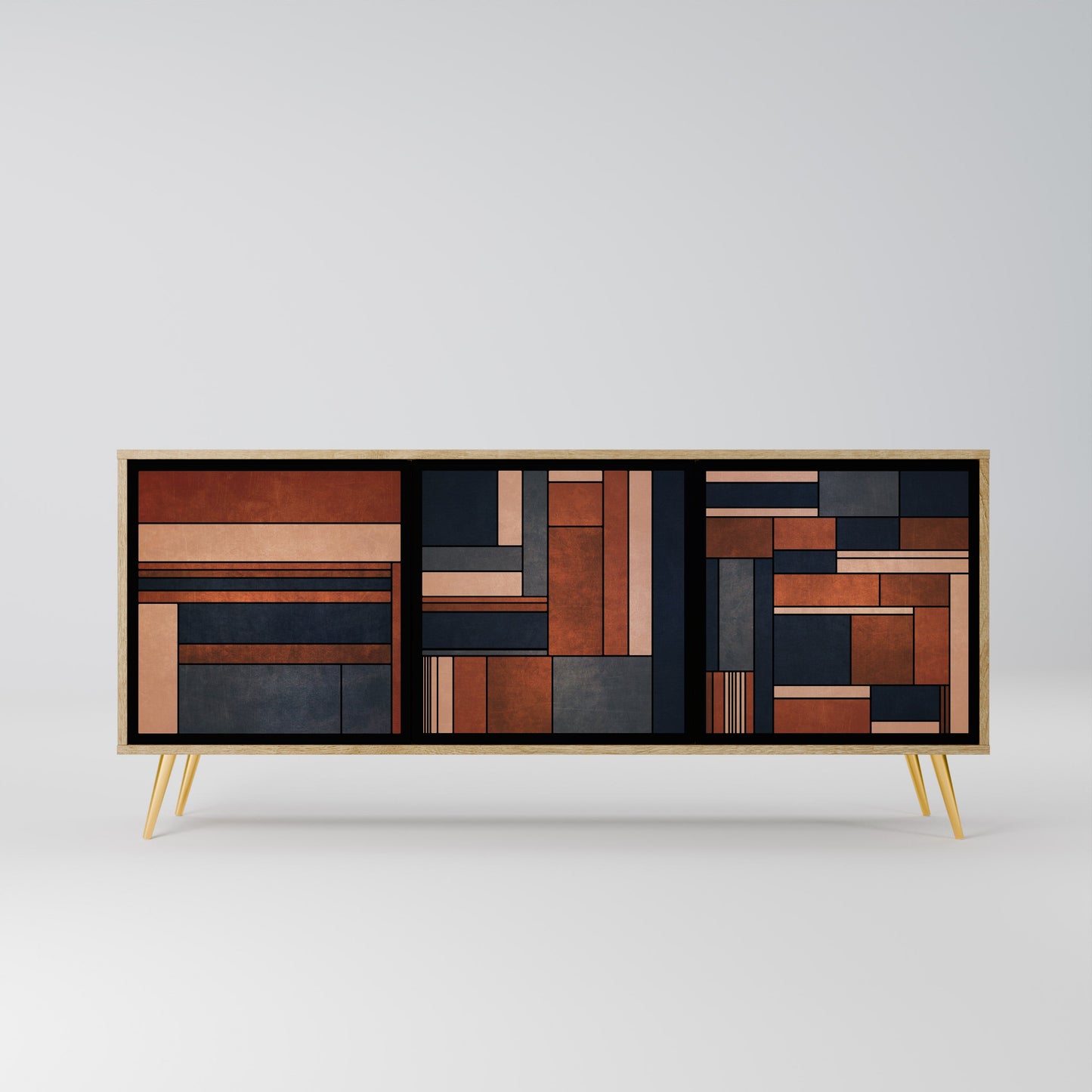 Credenza INTREPID FORMATION a 3 ante in effetto rovere
