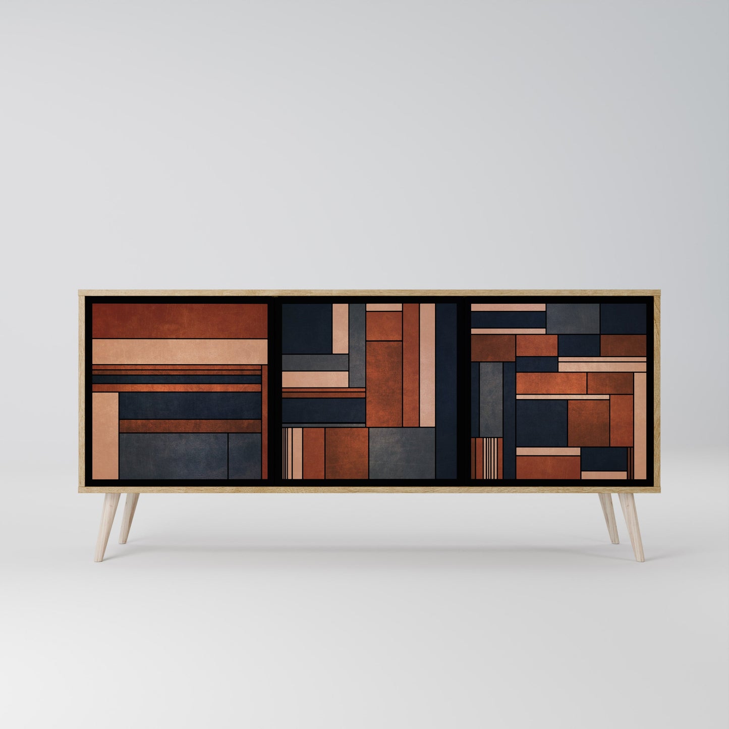 Credenza INTREPID FORMATION a 3 ante in effetto rovere