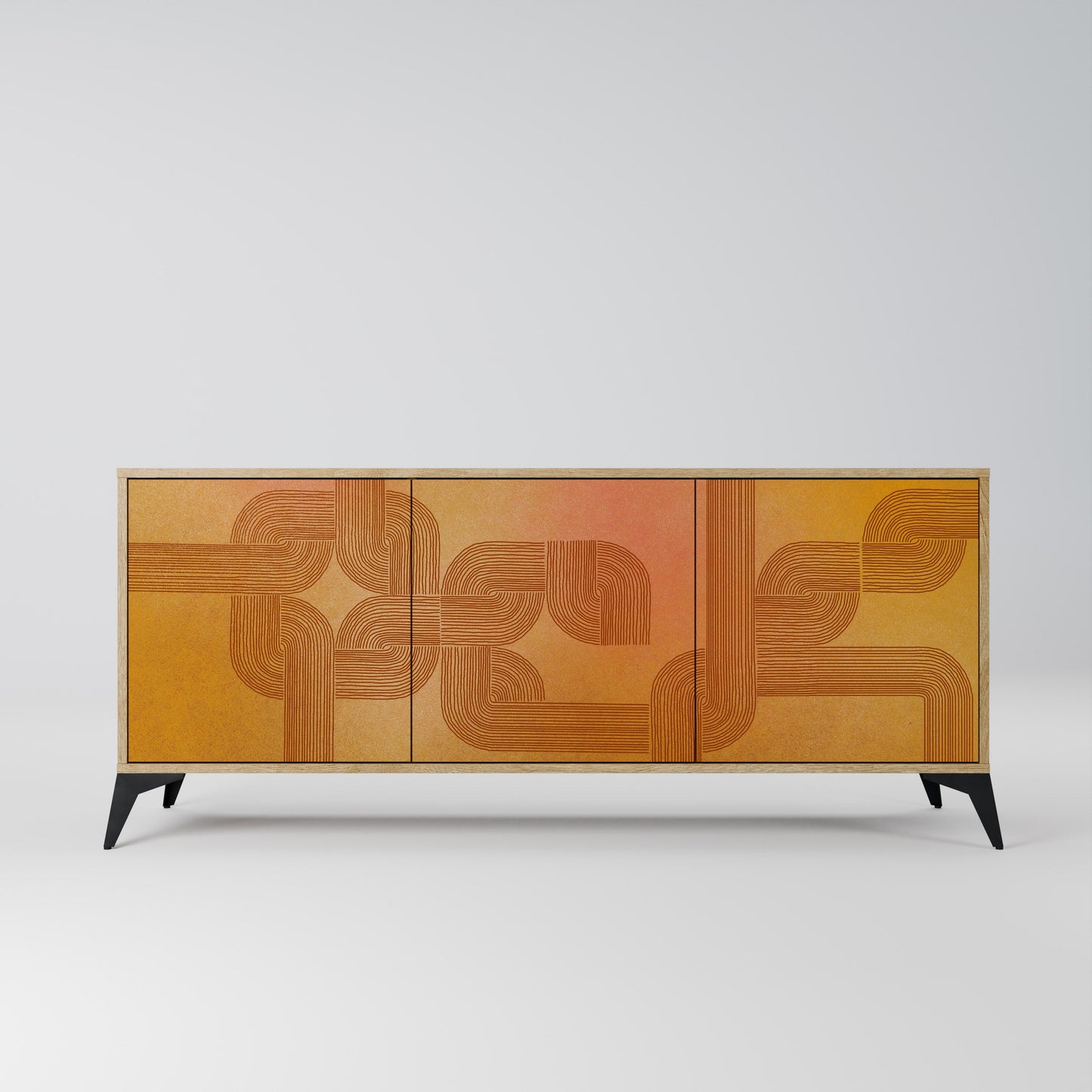 Credenza a 3 ante effetto rovere STRENGTHENING RELATION