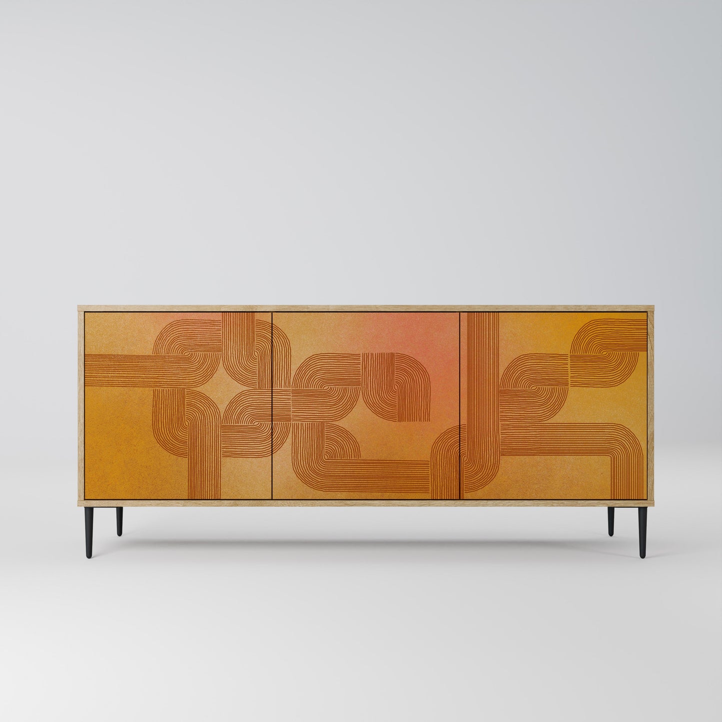 Credenza a 3 ante effetto rovere STRENGTHENING RELATION