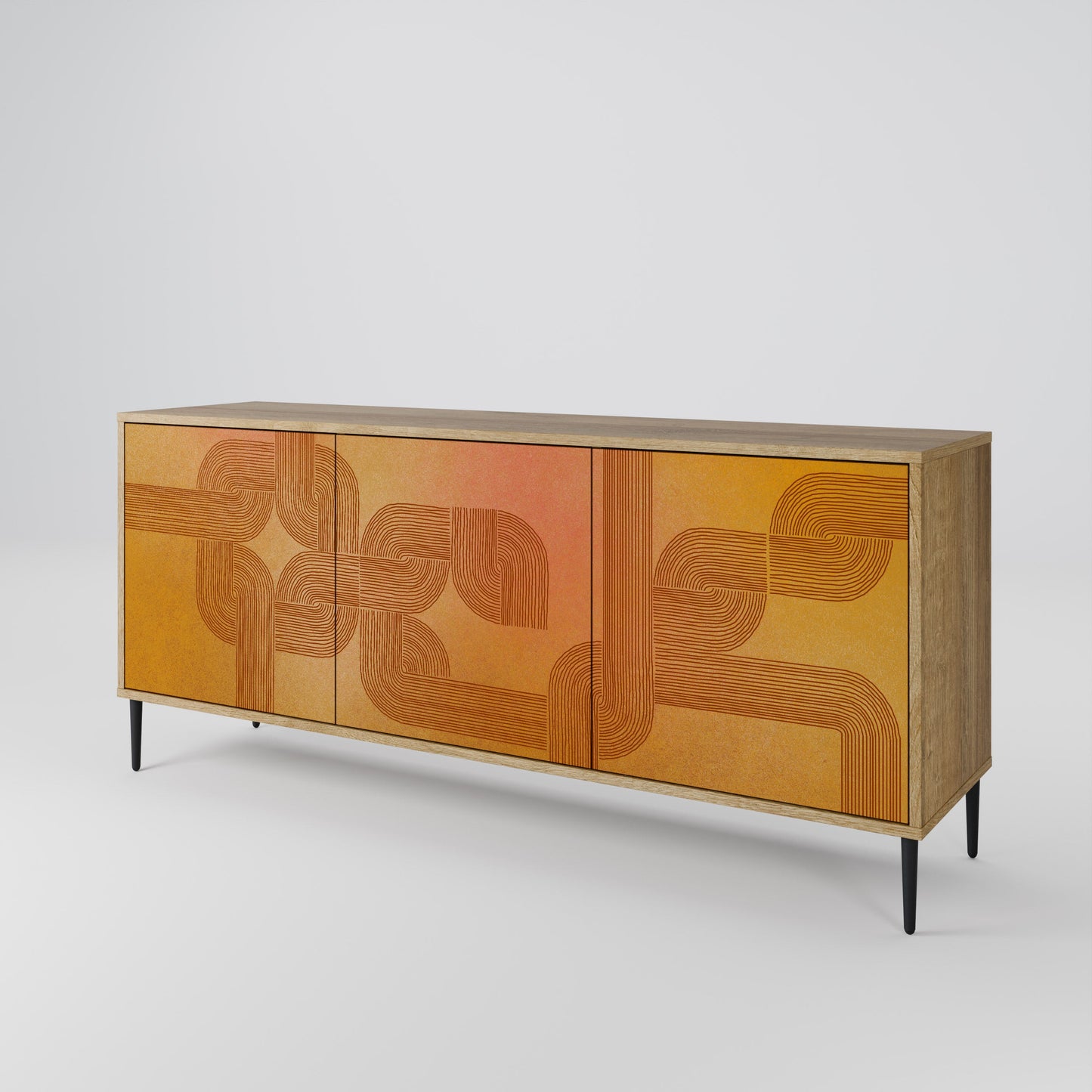 Credenza a 3 ante effetto rovere STRENGTHENING RELATION