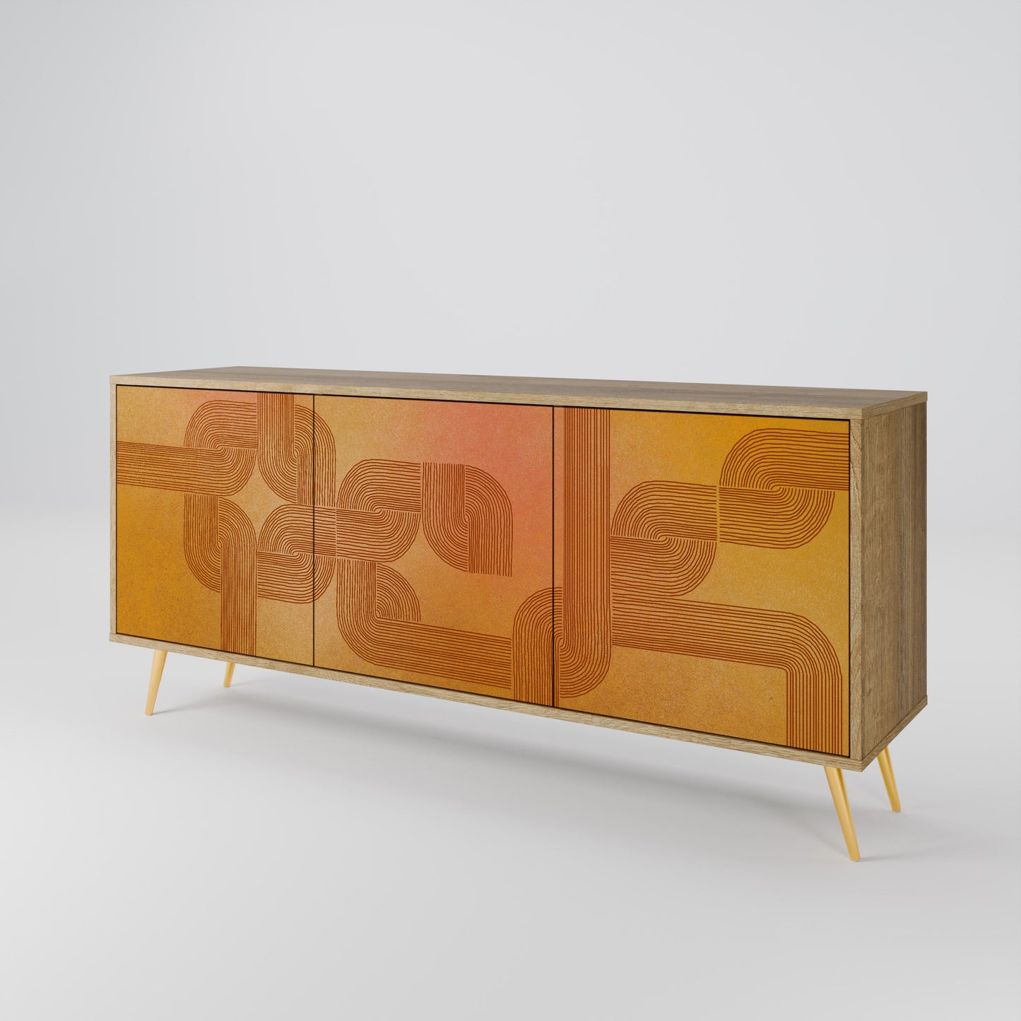 Credenza a 3 ante effetto rovere STRENGTHENING RELATION
