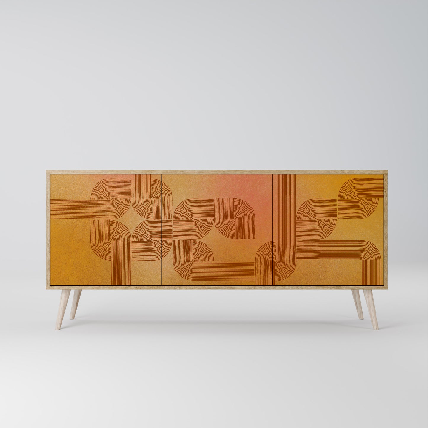 Credenza a 3 ante effetto rovere STRENGTHENING RELATION