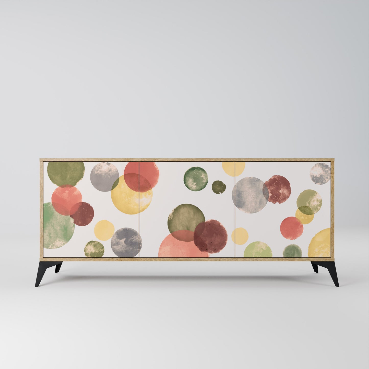 FLEETING HAPPINESS 3-Door Sideboard in Oak Effect