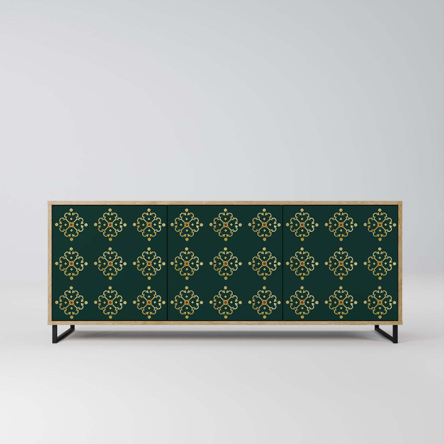 ROYAL MEDALLION 3-Door Sideboard in Oak Effect