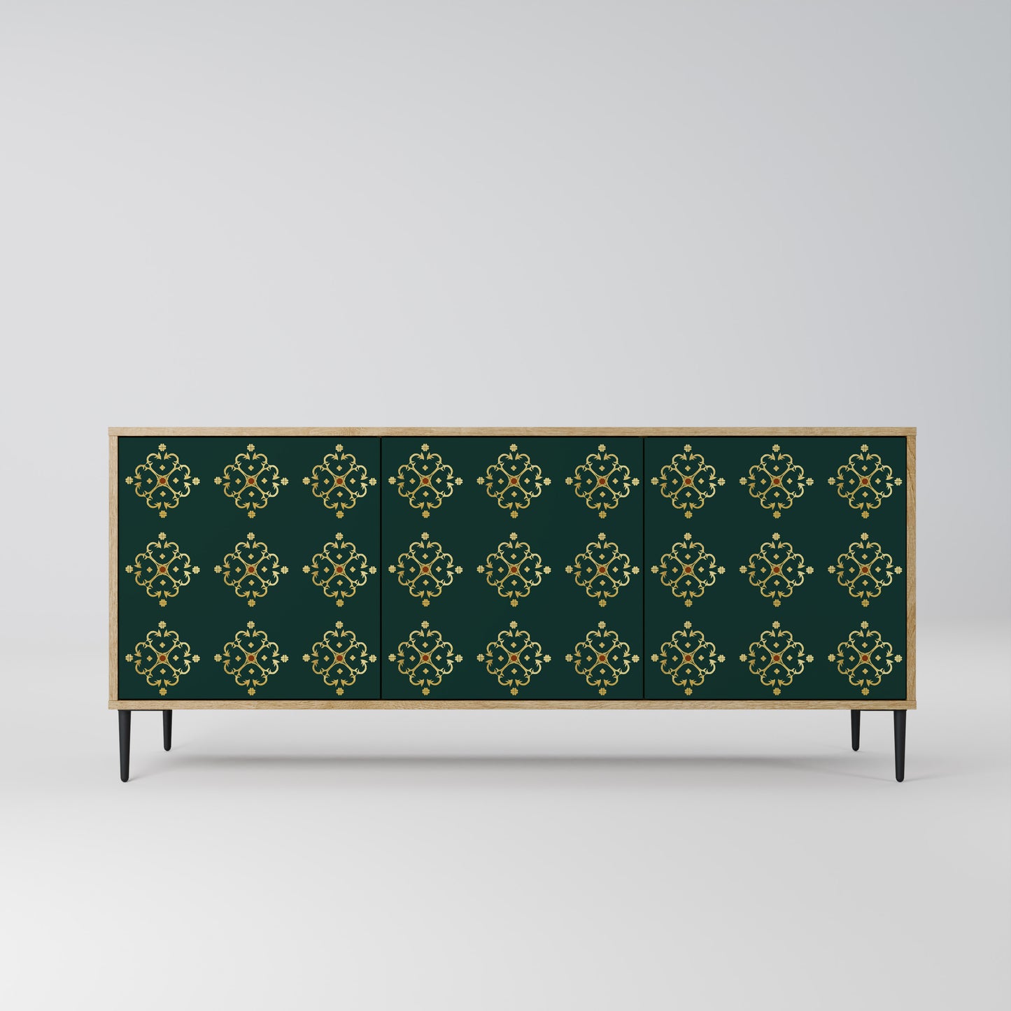 ROYAL MEDALLION 3-Door Sideboard in Oak Effect