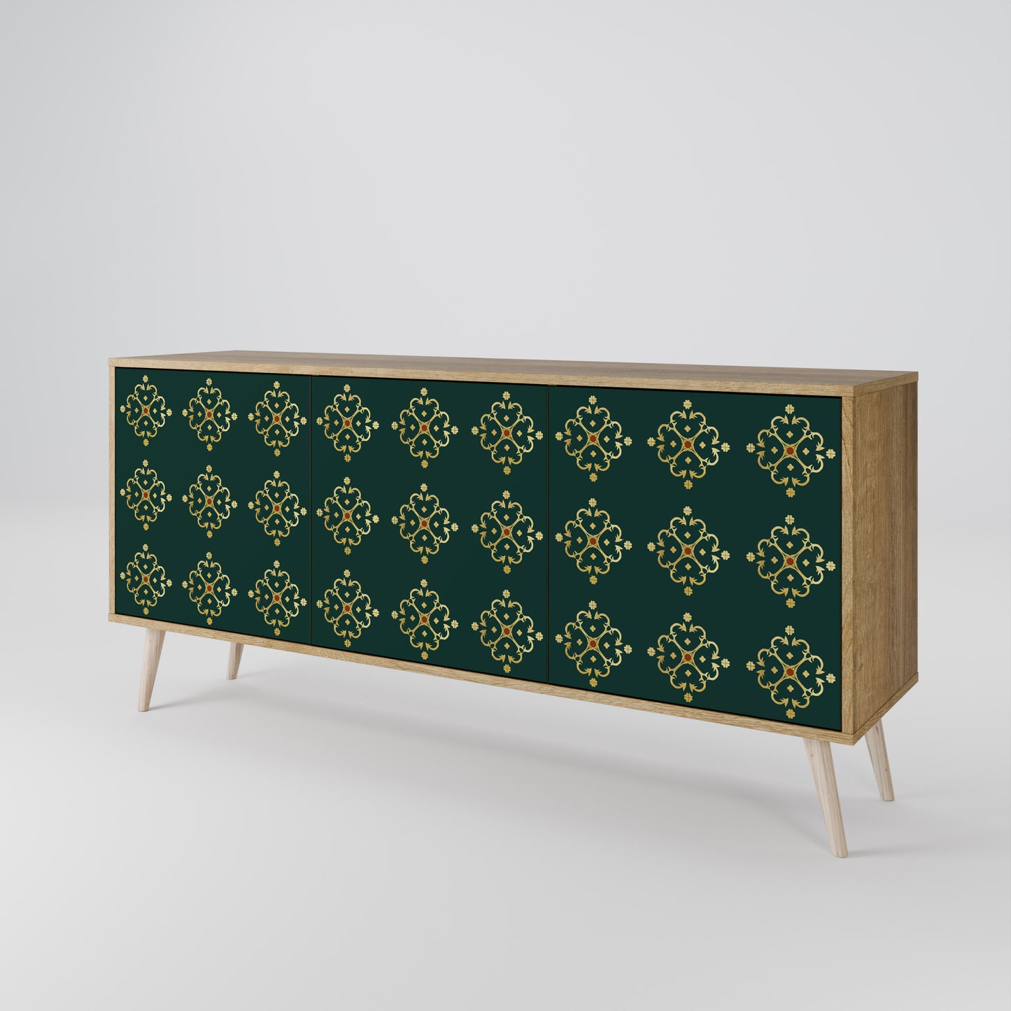 ROYAL MEDALLION 3-Door Sideboard in Oak Effect