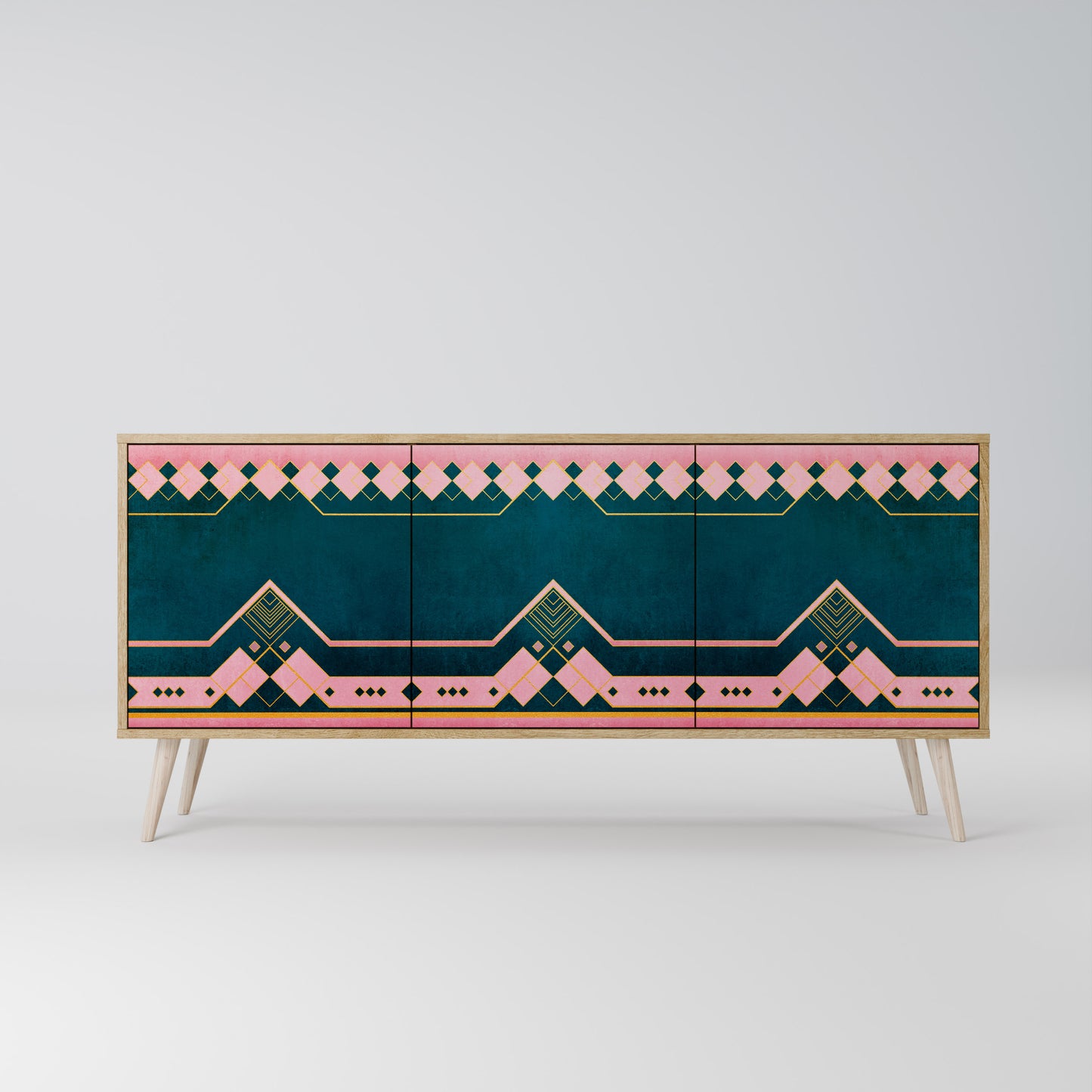 ROYAL COMPOSITION 3-Door Sideboard in Oak Effect