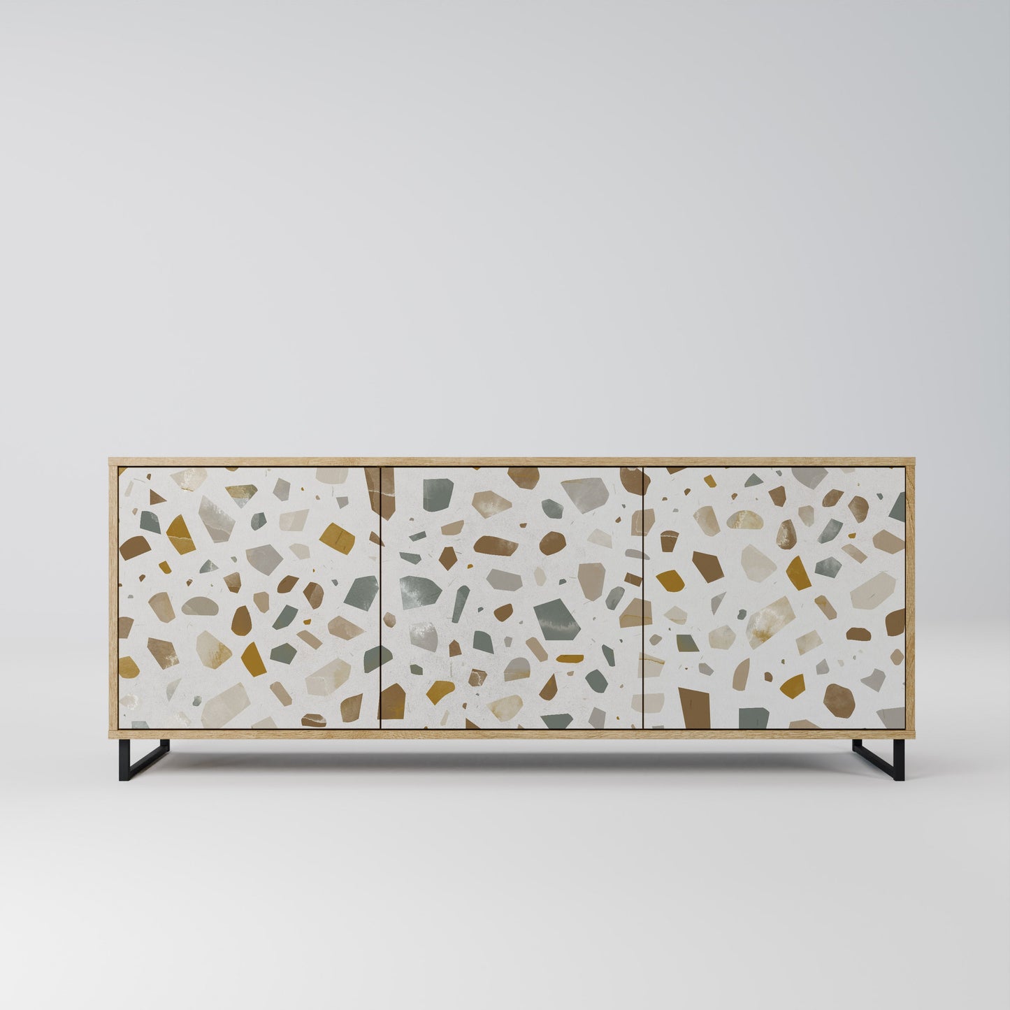 PIECES OF TOMORROW 3-Door Sideboard in Oak Effect