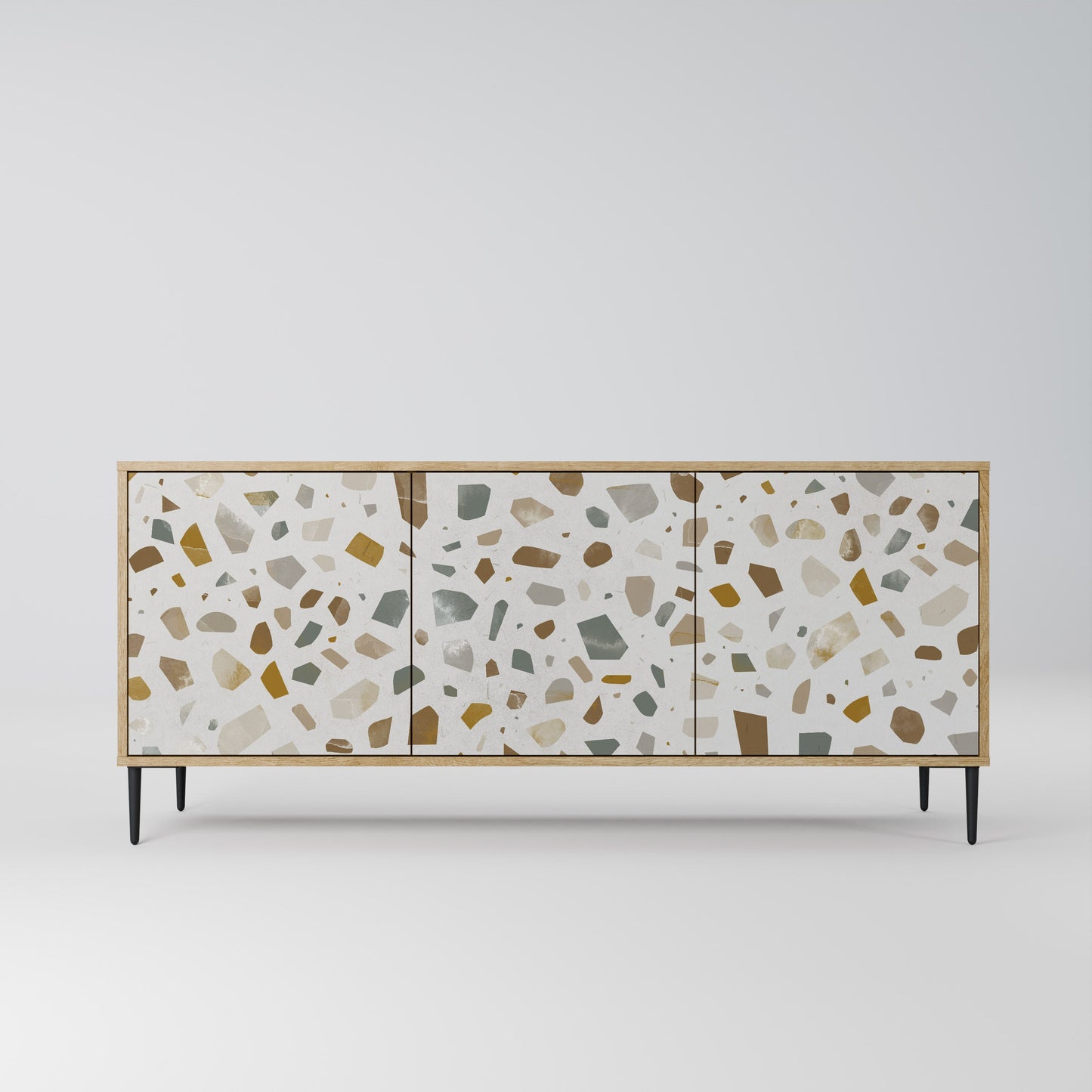 PIECES OF TOMORROW 3-Door Sideboard in Oak Effect