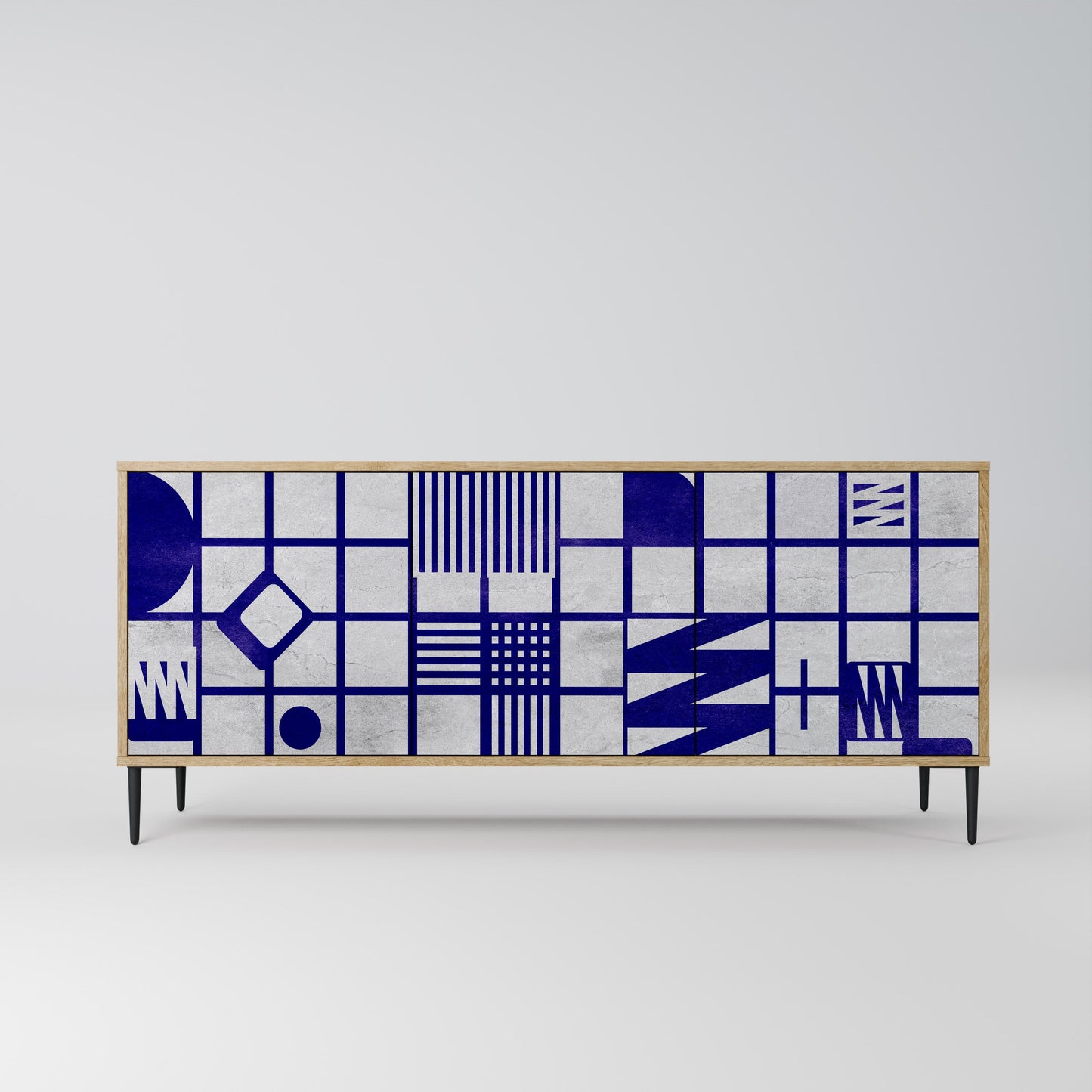 THE RIGHT PLACES 3-Door Sideboard in Oak Effect
