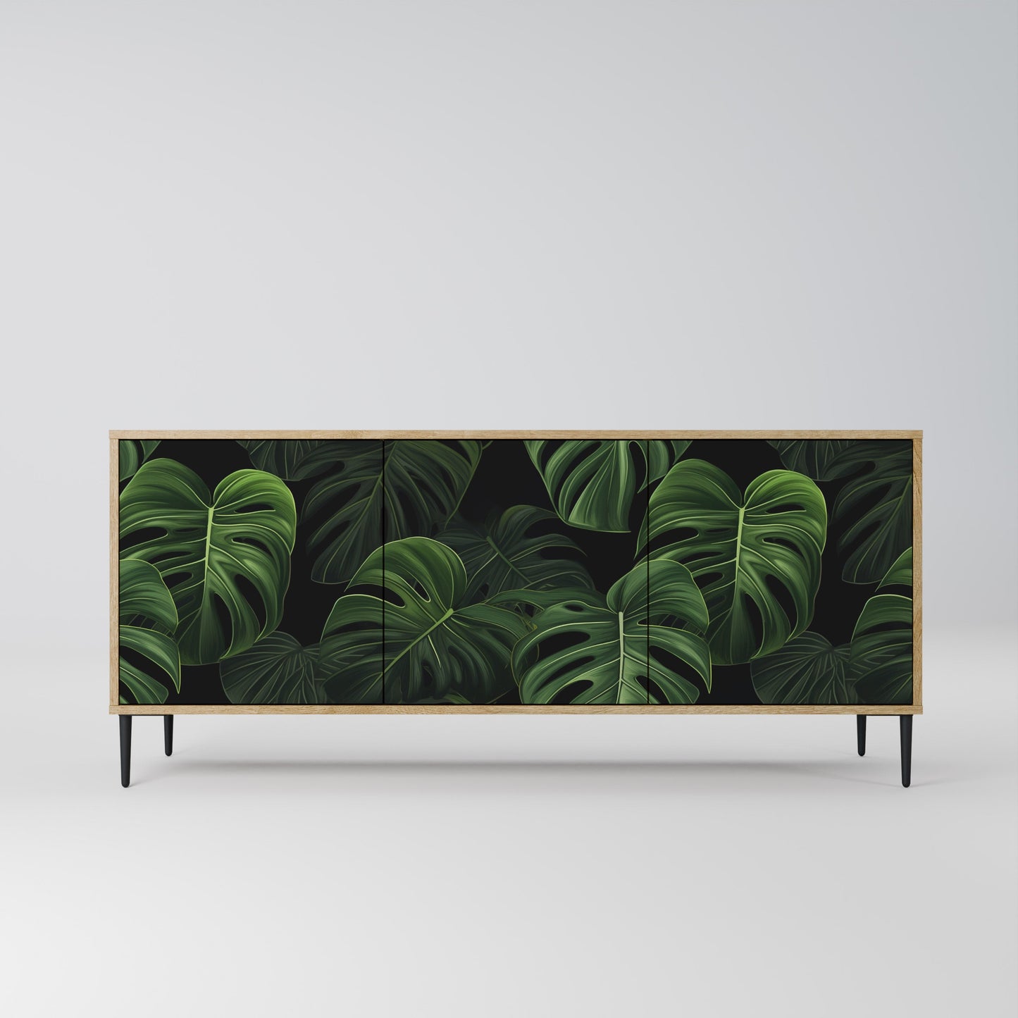 INFINITE MONSTERA 3-Door Sideboard in Oak Effect