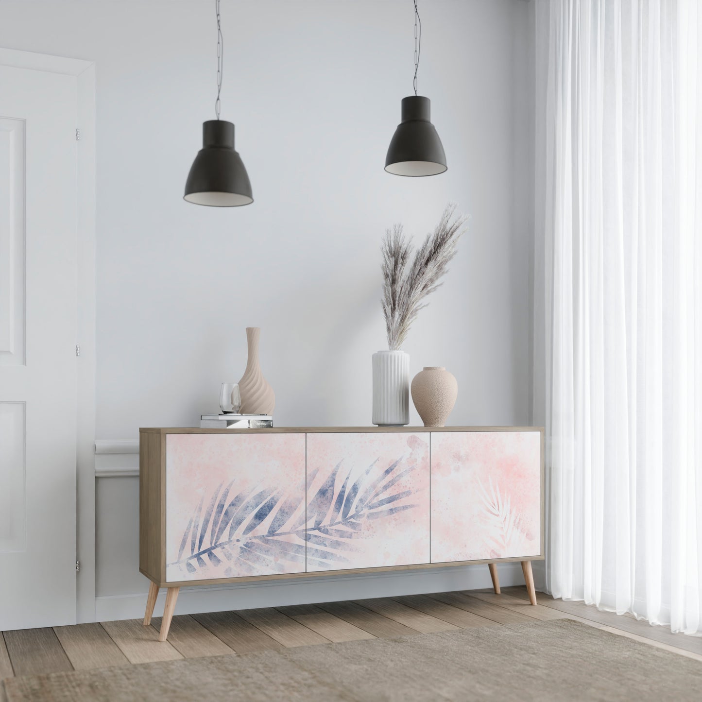 TIMELESS FLOAT 3-Door Sideboard in Oak Effect