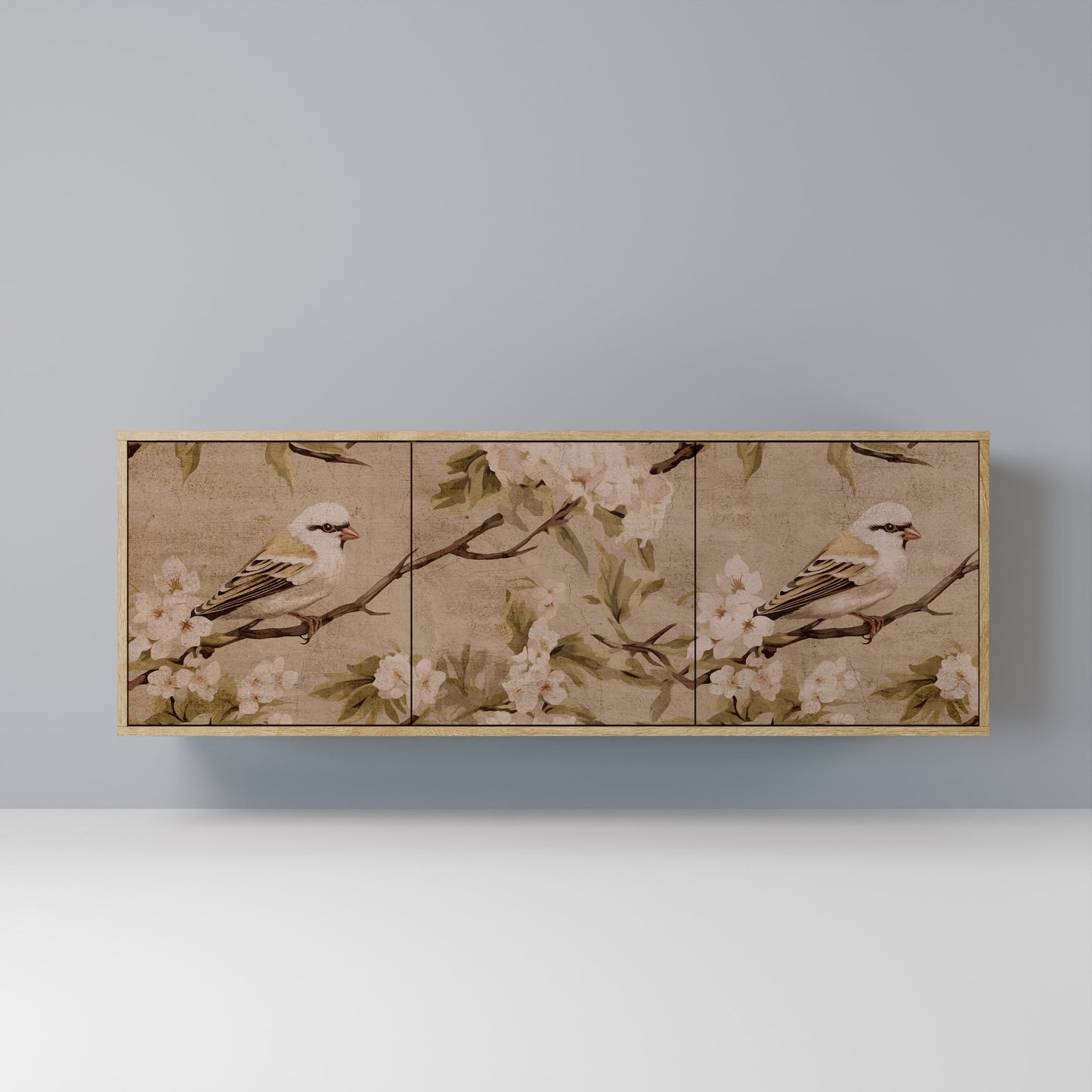 PETAL DISTINGUISH 3-Door Sideboard in Oak Effect