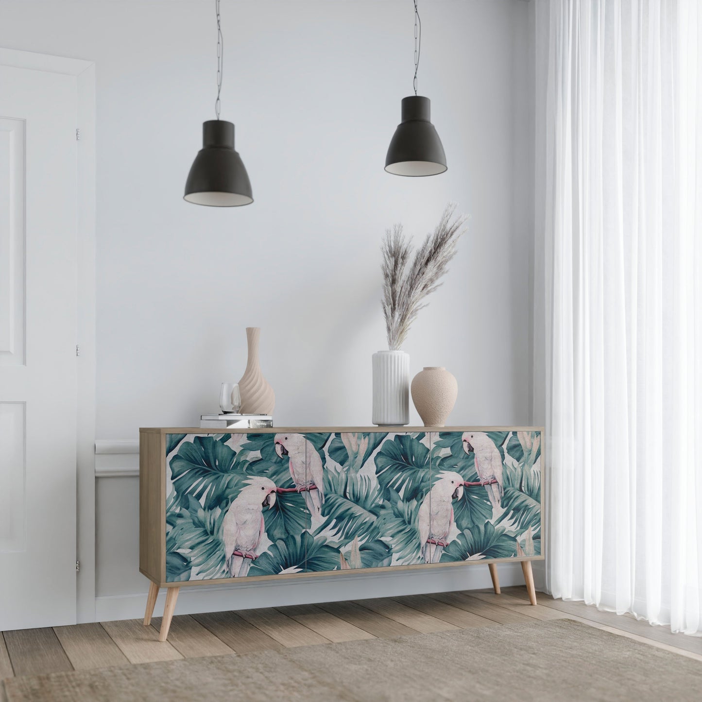 POPINJAY LOOK 3-Door Sideboard in Oak Effect