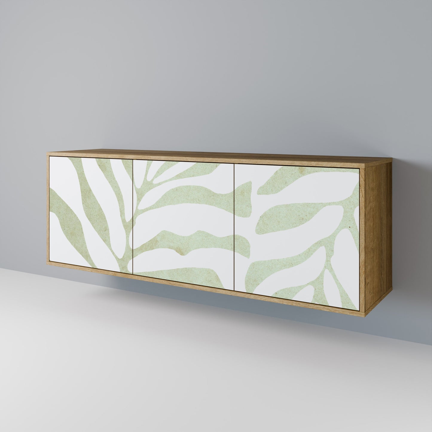 BOTANICAL SPARK 3-Door Sideboard in Oak Effect