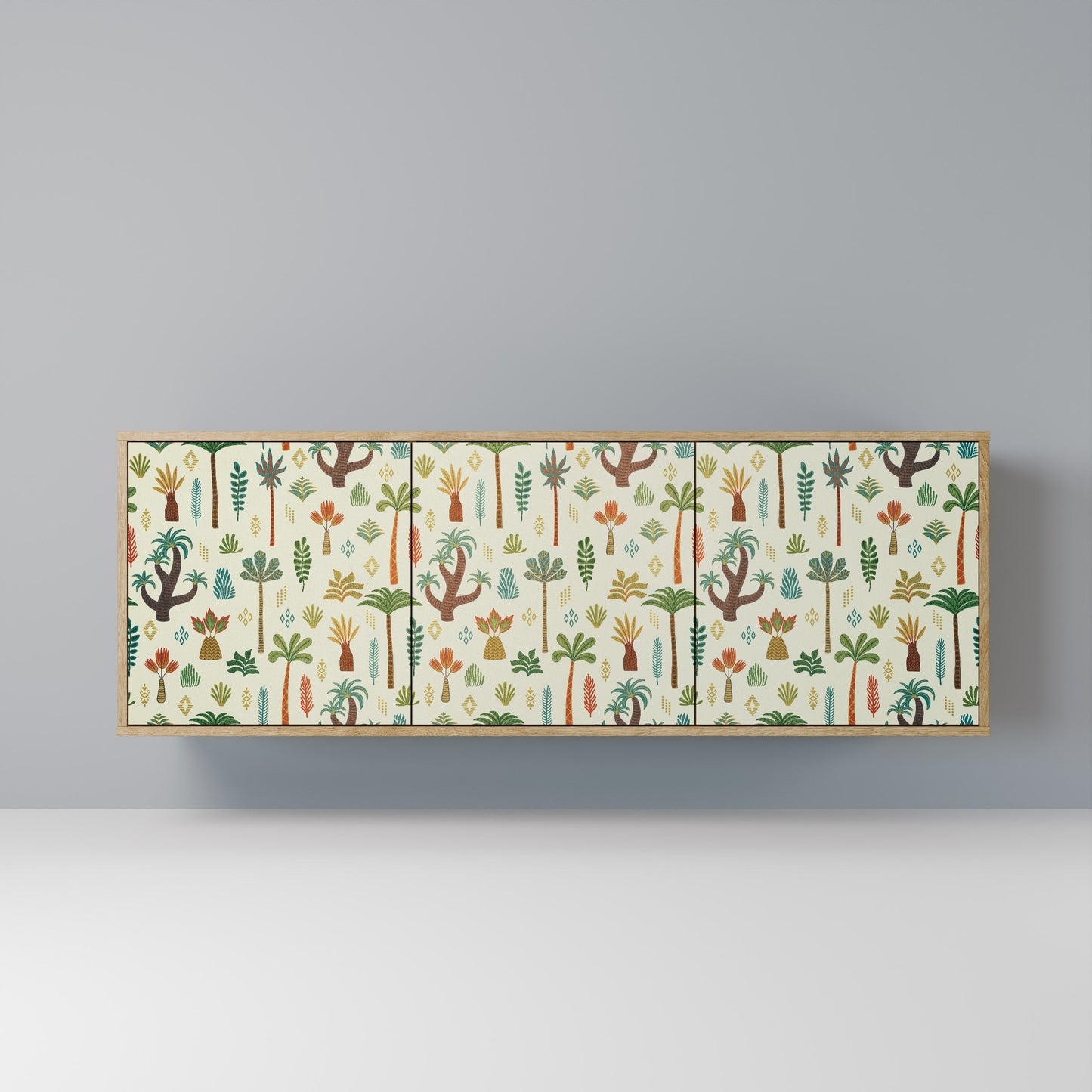 PALM SPRING 3-Door Sideboard in Oak Effect