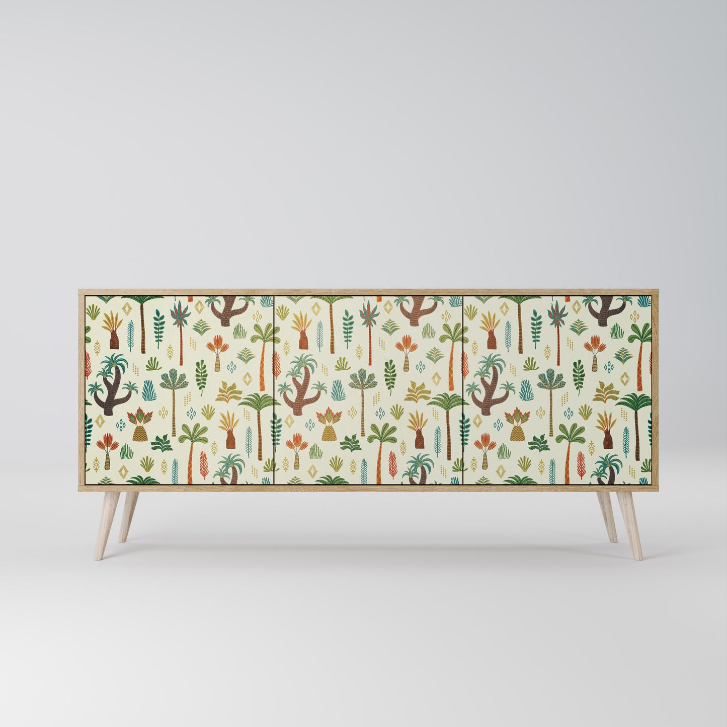 PALM SPRING 3-Door Sideboard in Oak Effect