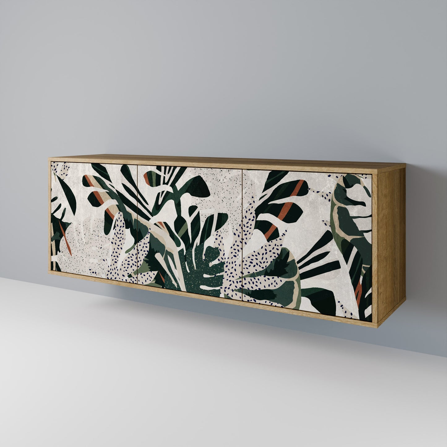 VERDURE FORMATION 3-Door Sideboard in Oak Effect