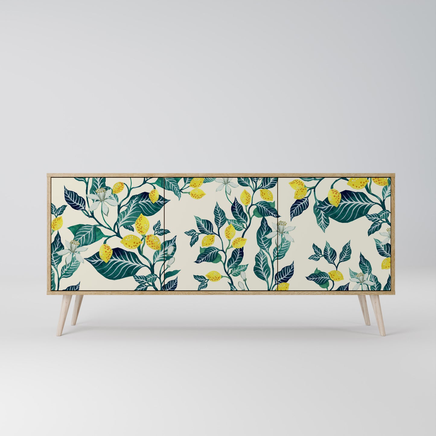 Credenza LEMON TREE a 3 ante effetto rovere