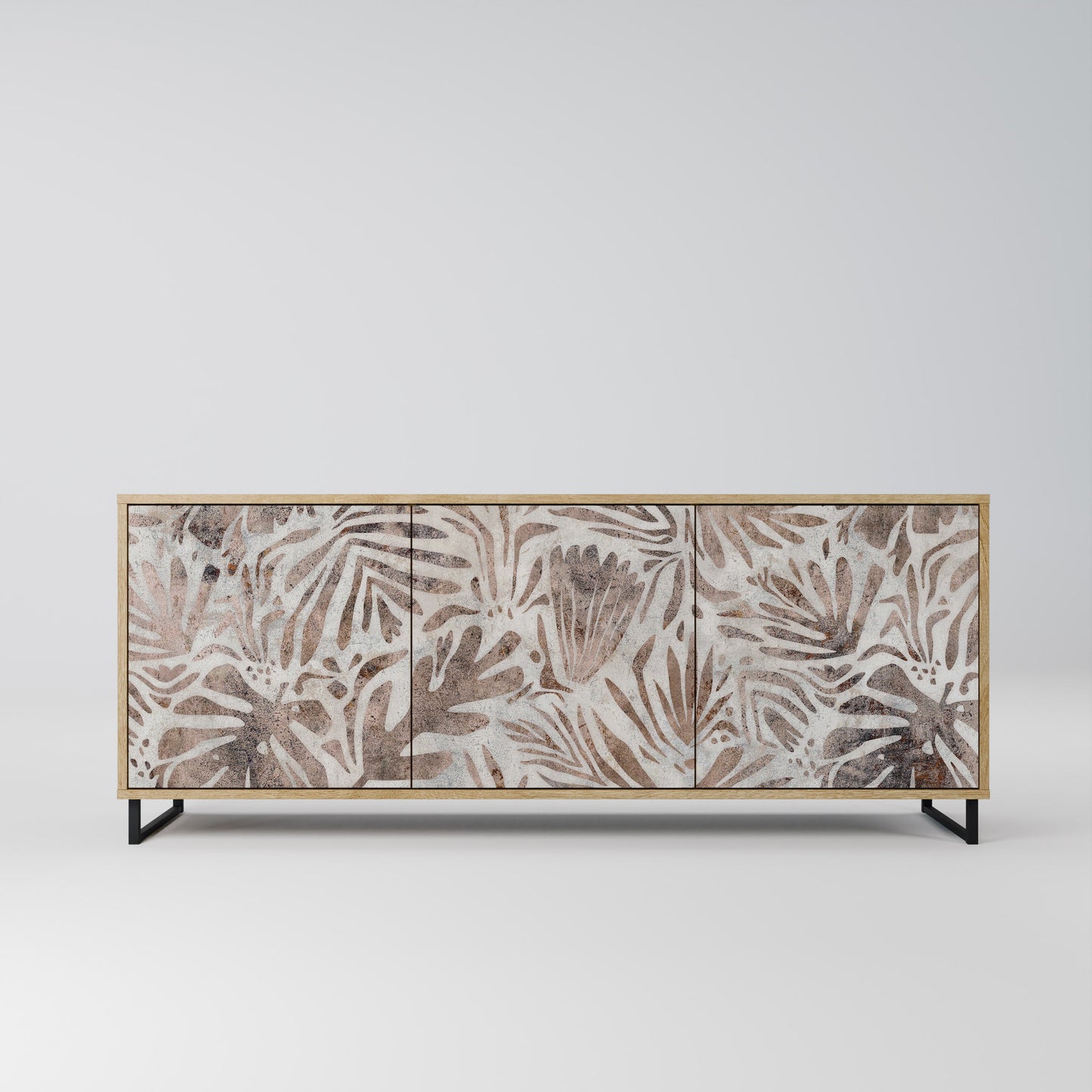 PASSING TIME 3-Door Sideboard in Oak Effect