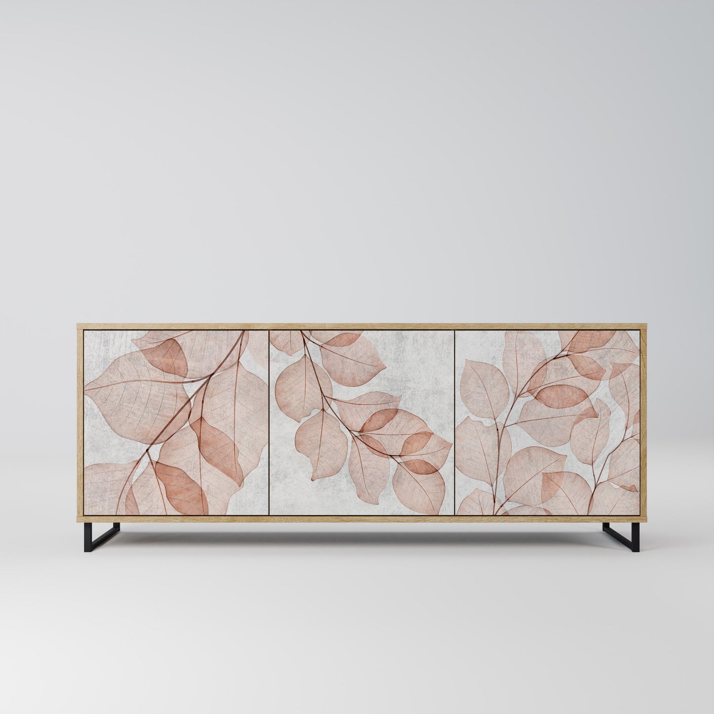 AUTUMN FRAGILITY 3-Door Sideboard in Oak Effect