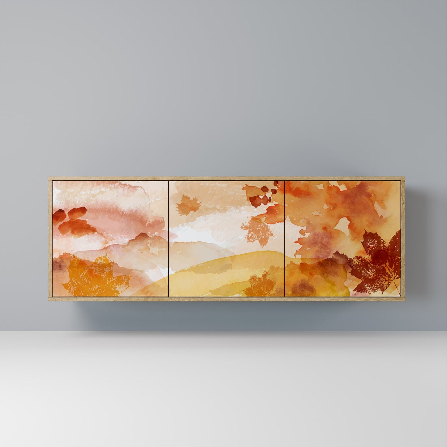 TRACES OF AUTUMN 3-Door Sideboard in Oak Effect