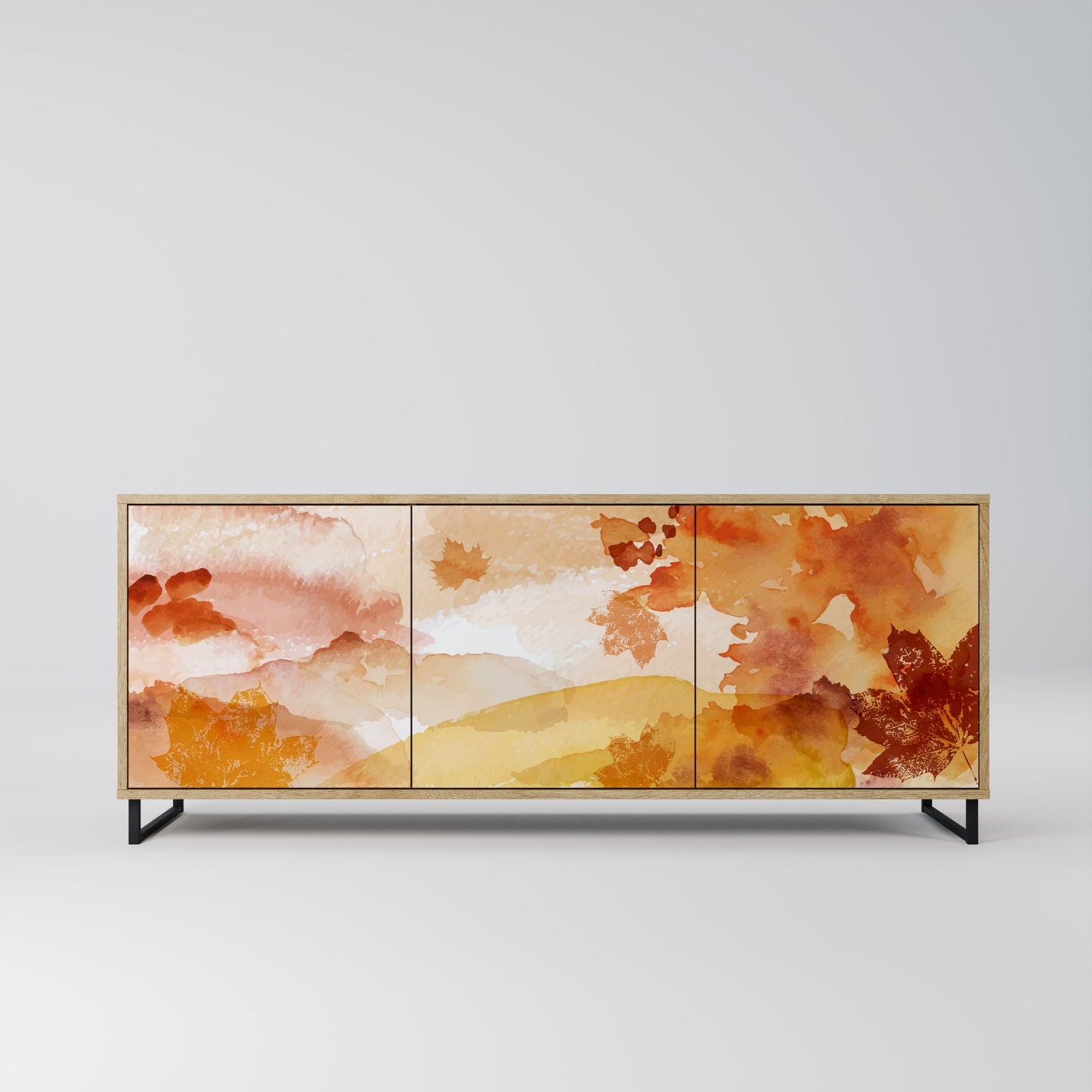 TRACES OF AUTUMN 3-Door Sideboard in Oak Effect