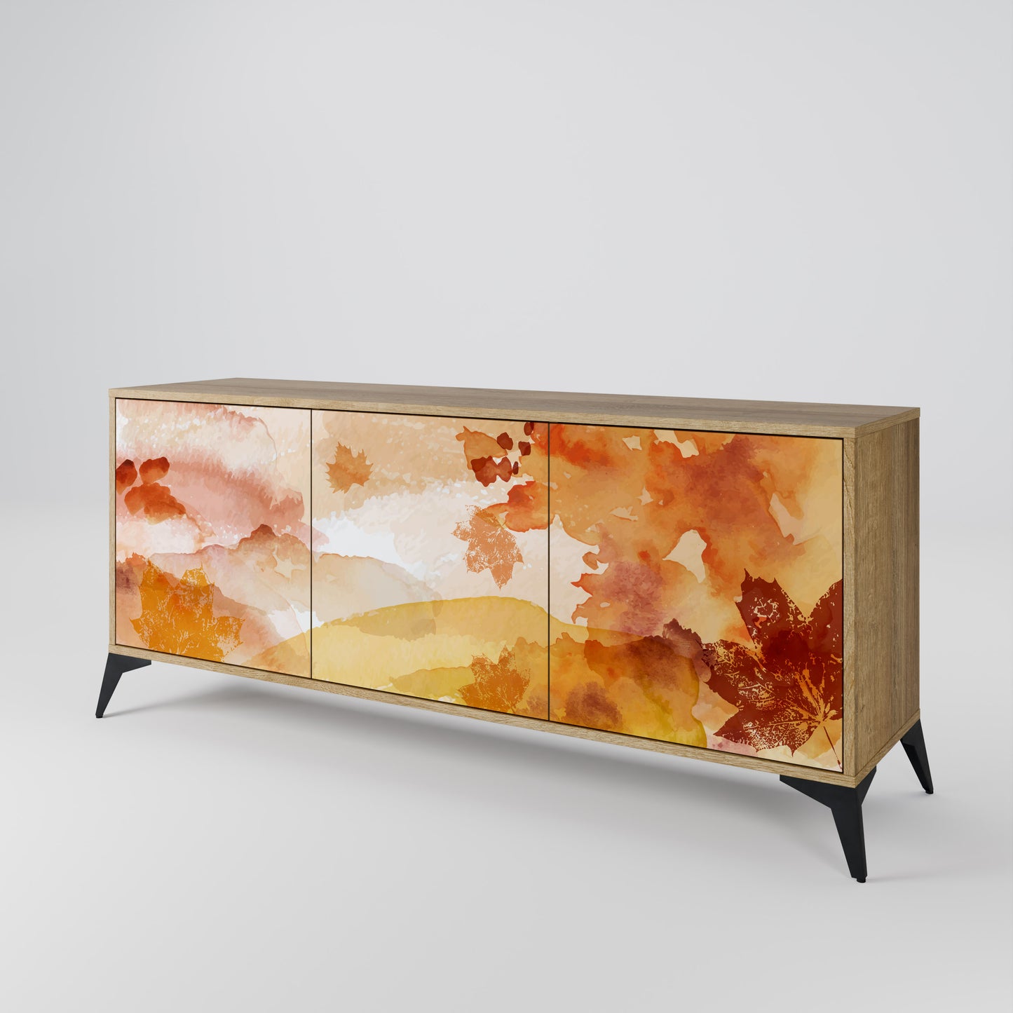 TRACES OF AUTUMN 3-Door Sideboard in Oak Effect