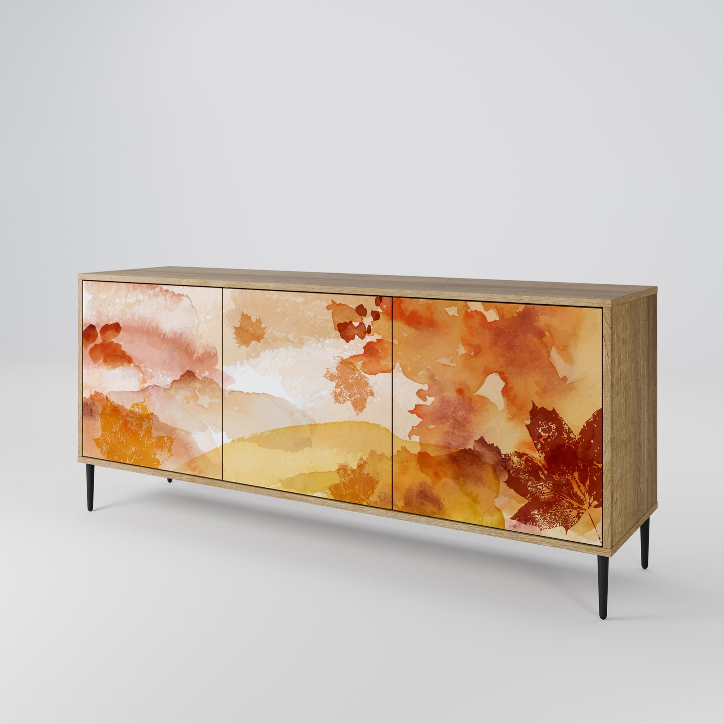 TRACES OF AUTUMN 3-Door Sideboard in Oak Effect