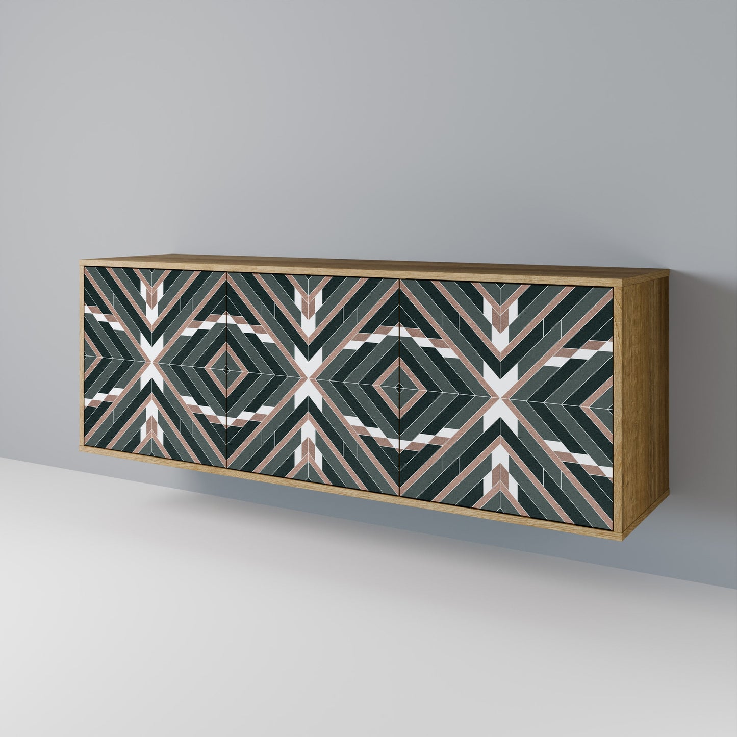 DIMENSION DELIGHTS 3-Door Sideboard in Oak Effect