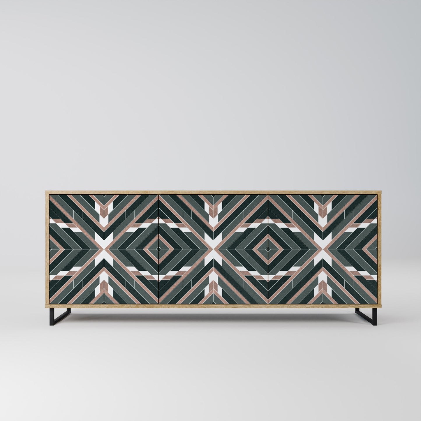 DIMENSION DELIGHTS 3-Door Sideboard in Oak Effect