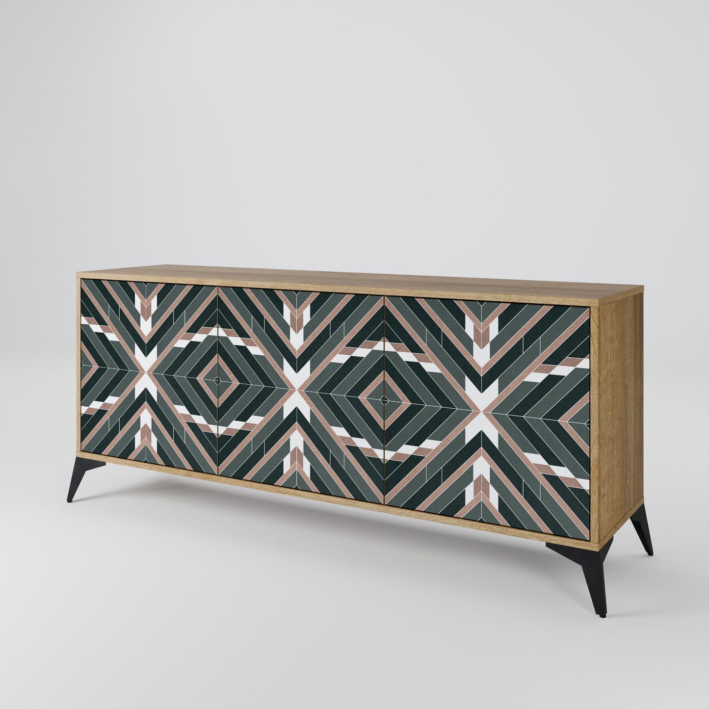 DIMENSION DELIGHTS 3-Door Sideboard in Oak Effect