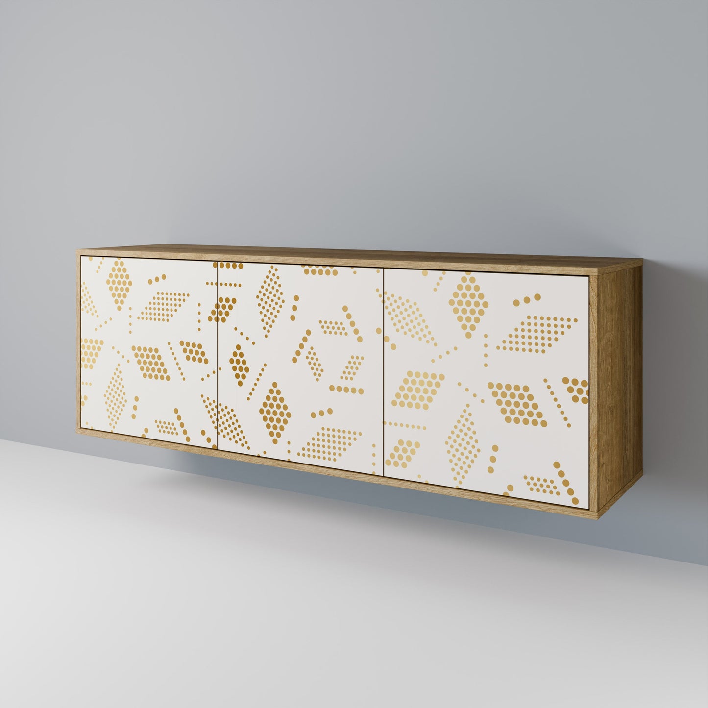 Credenza SPOTTED DAZE a 3 ante effetto rovere