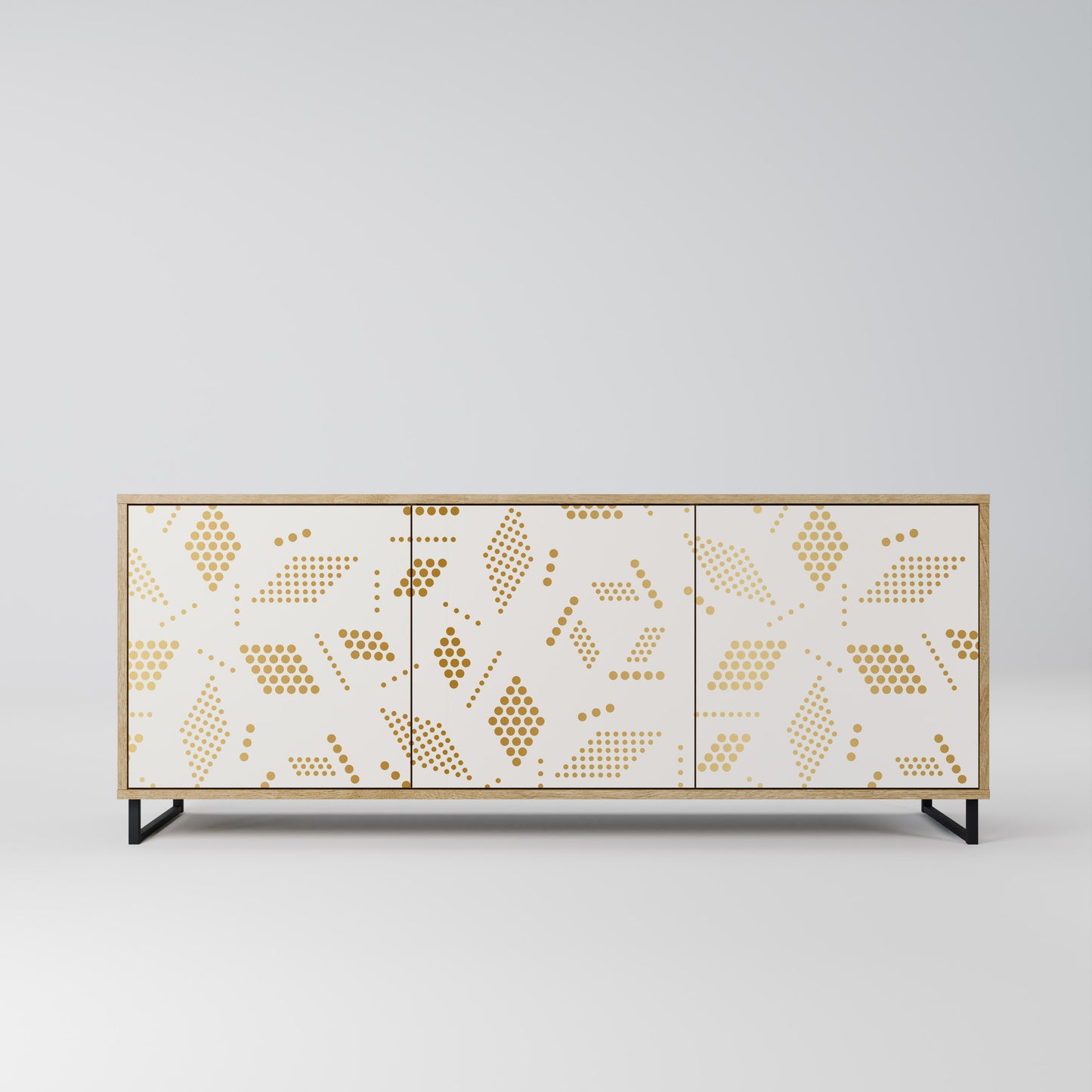 Credenza SPOTTED DAZE a 3 ante effetto rovere