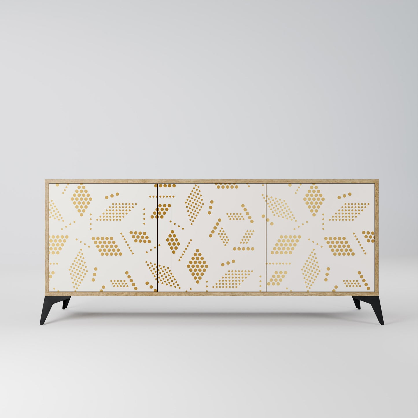 Credenza SPOTTED DAZE a 3 ante effetto rovere