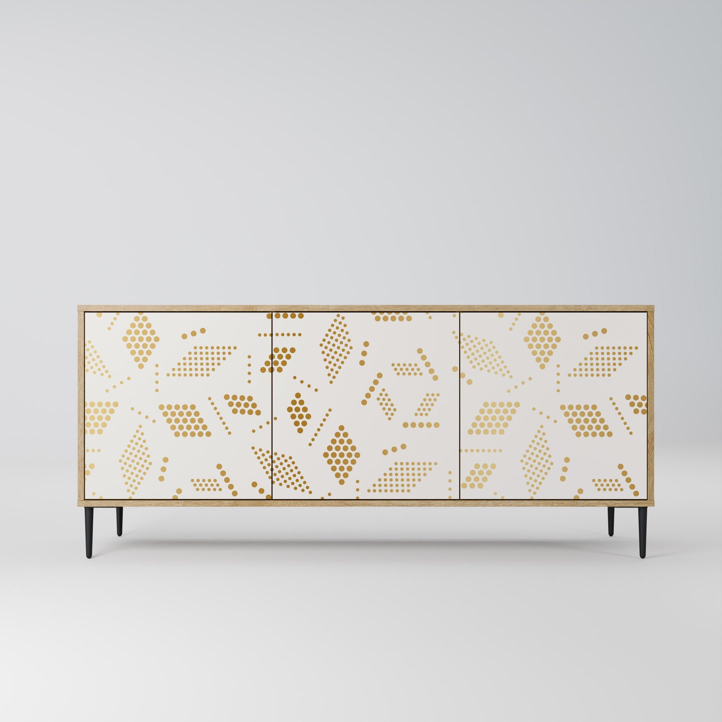Credenza SPOTTED DAZE a 3 ante effetto rovere