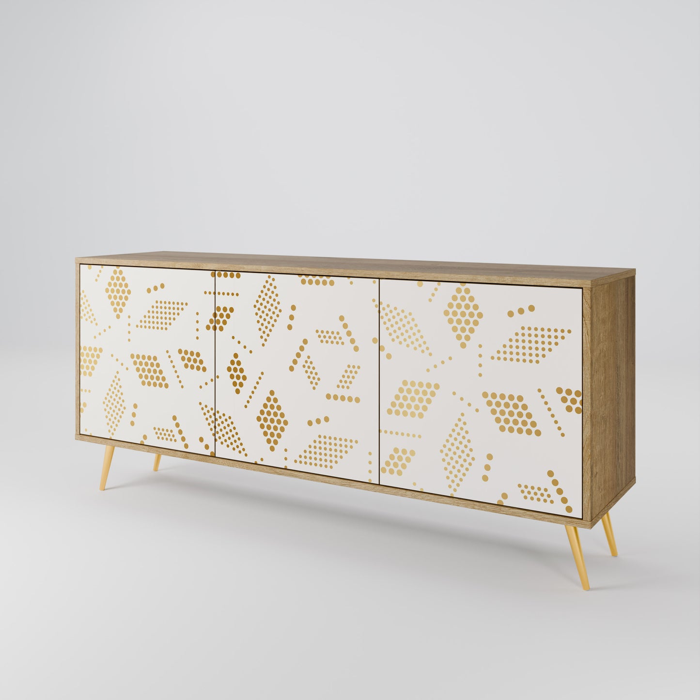 Credenza SPOTTED DAZE a 3 ante effetto rovere