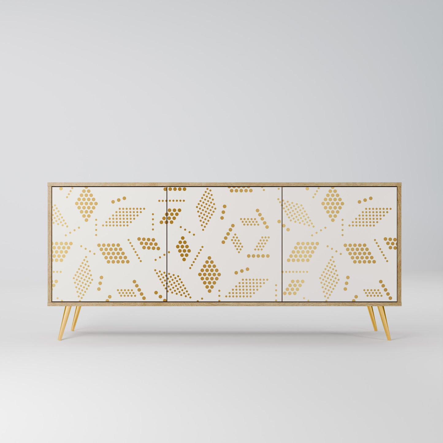 Credenza SPOTTED DAZE a 3 ante effetto rovere