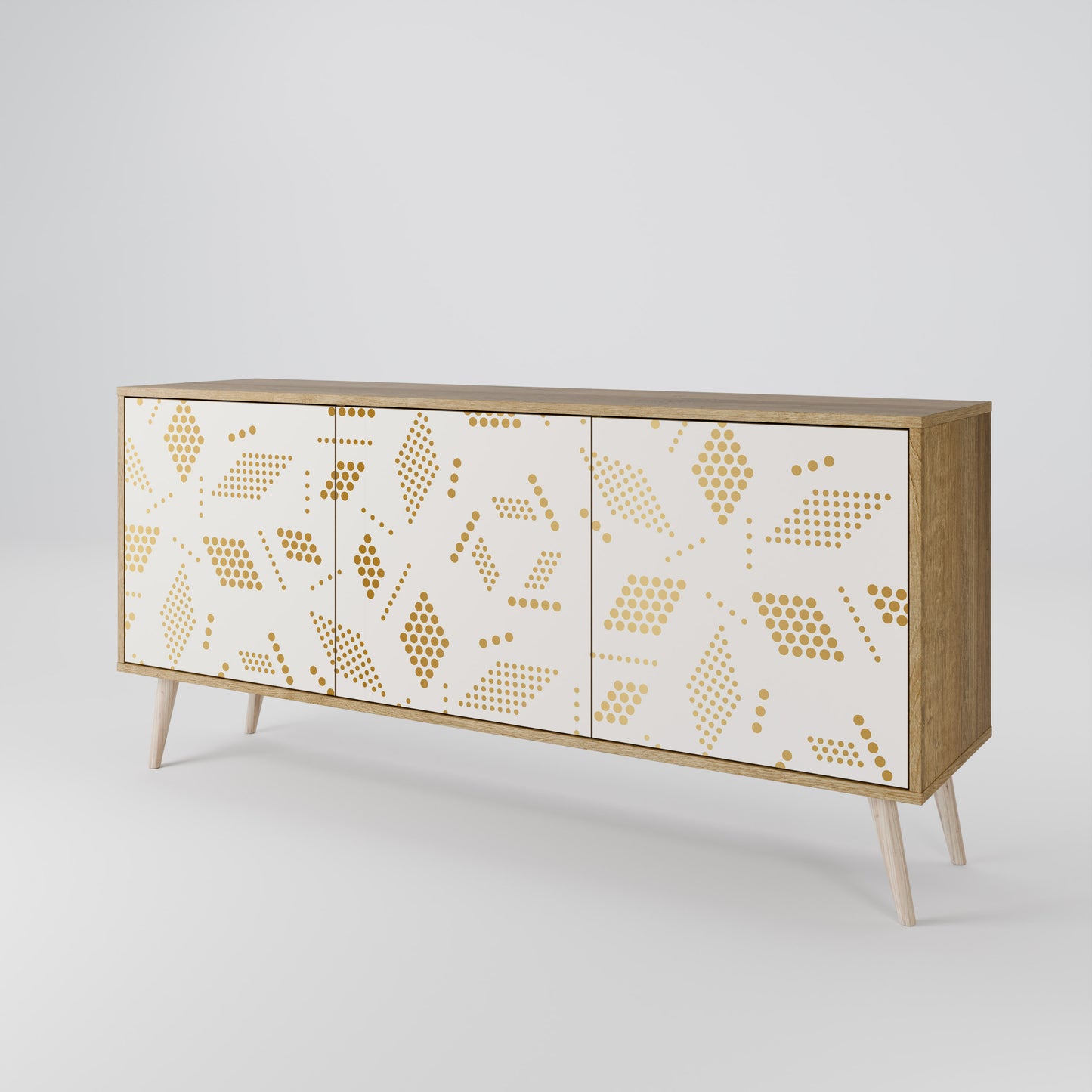 Credenza SPOTTED DAZE a 3 ante effetto rovere