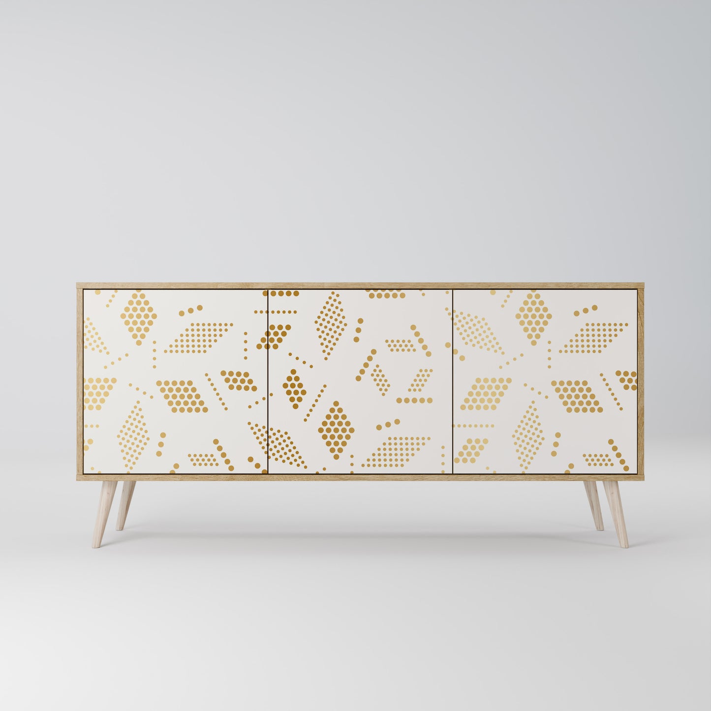 Credenza SPOTTED DAZE a 3 ante effetto rovere