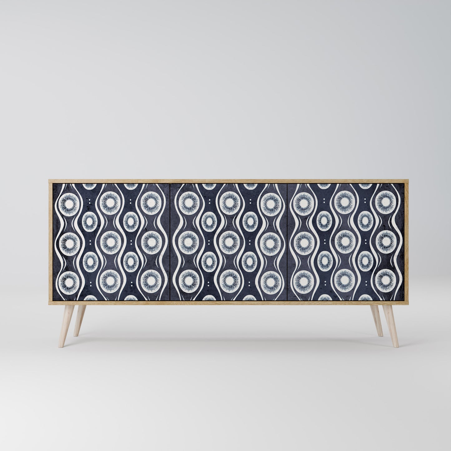 Credenza GRAPHITE EYES a 3 ante effetto rovere